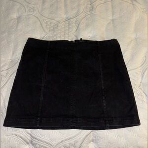 black denim skirt